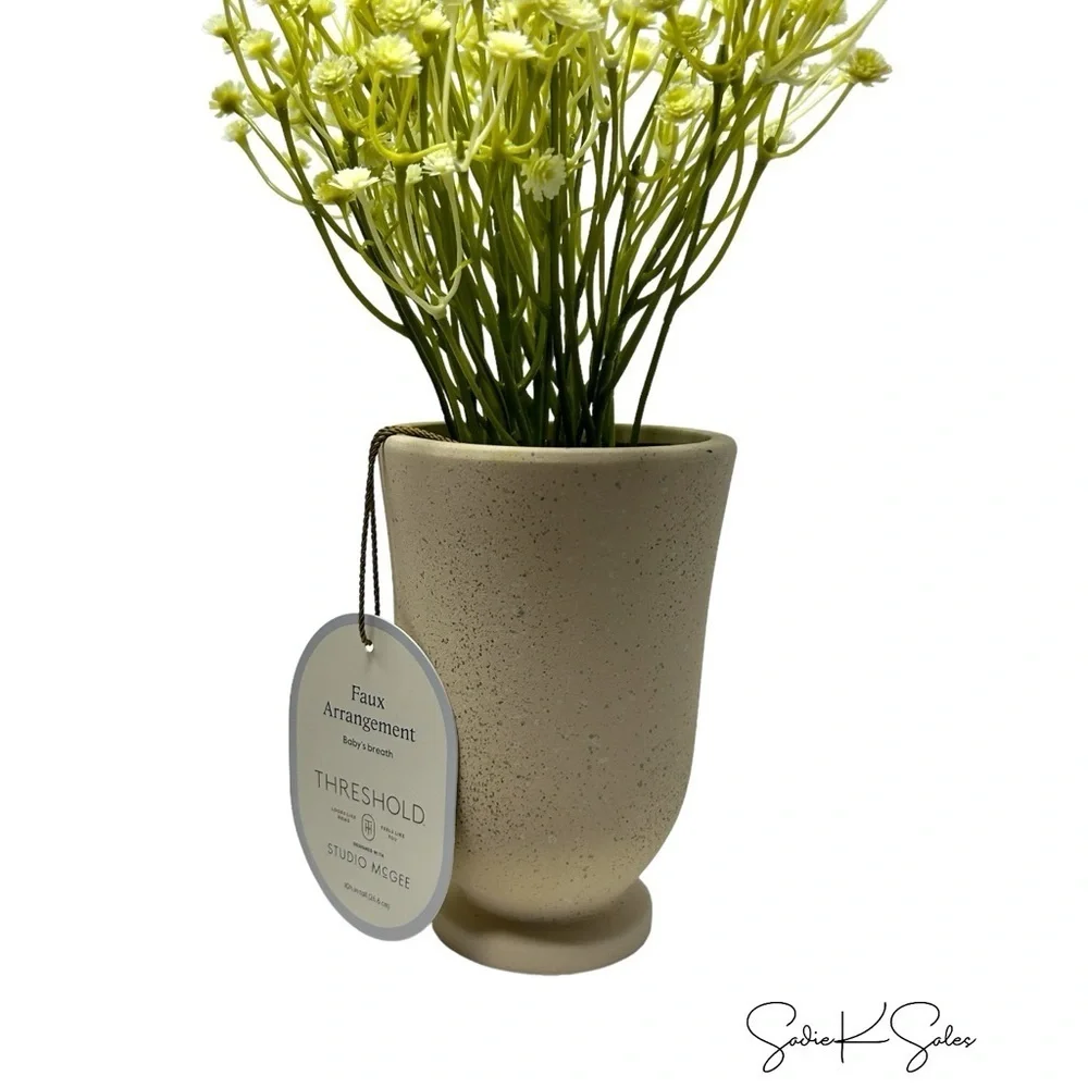 Studio McGee Artificial‎ Baby's Breath Arrangement - Threshold